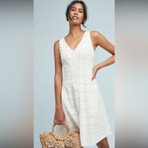 Anthropologie Tracy Reese - Buvette Floral Dress - White - Size 4 - Gently Used!